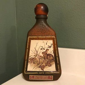 VINTAGE Jim Beam Whiskey Decanter Brown "Cottontail"